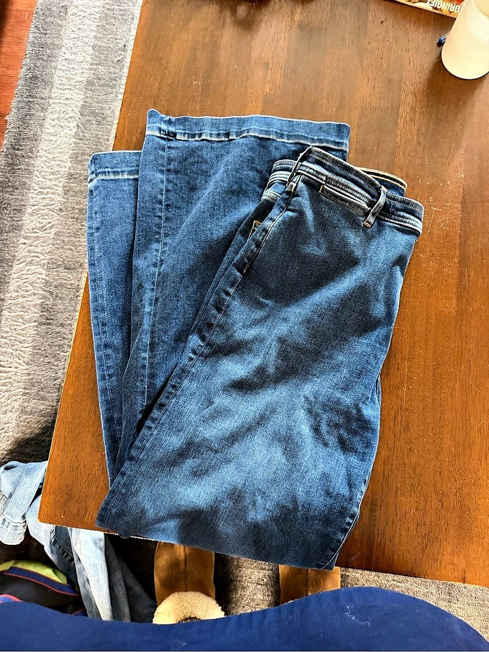 Everlane Blue flare bottom